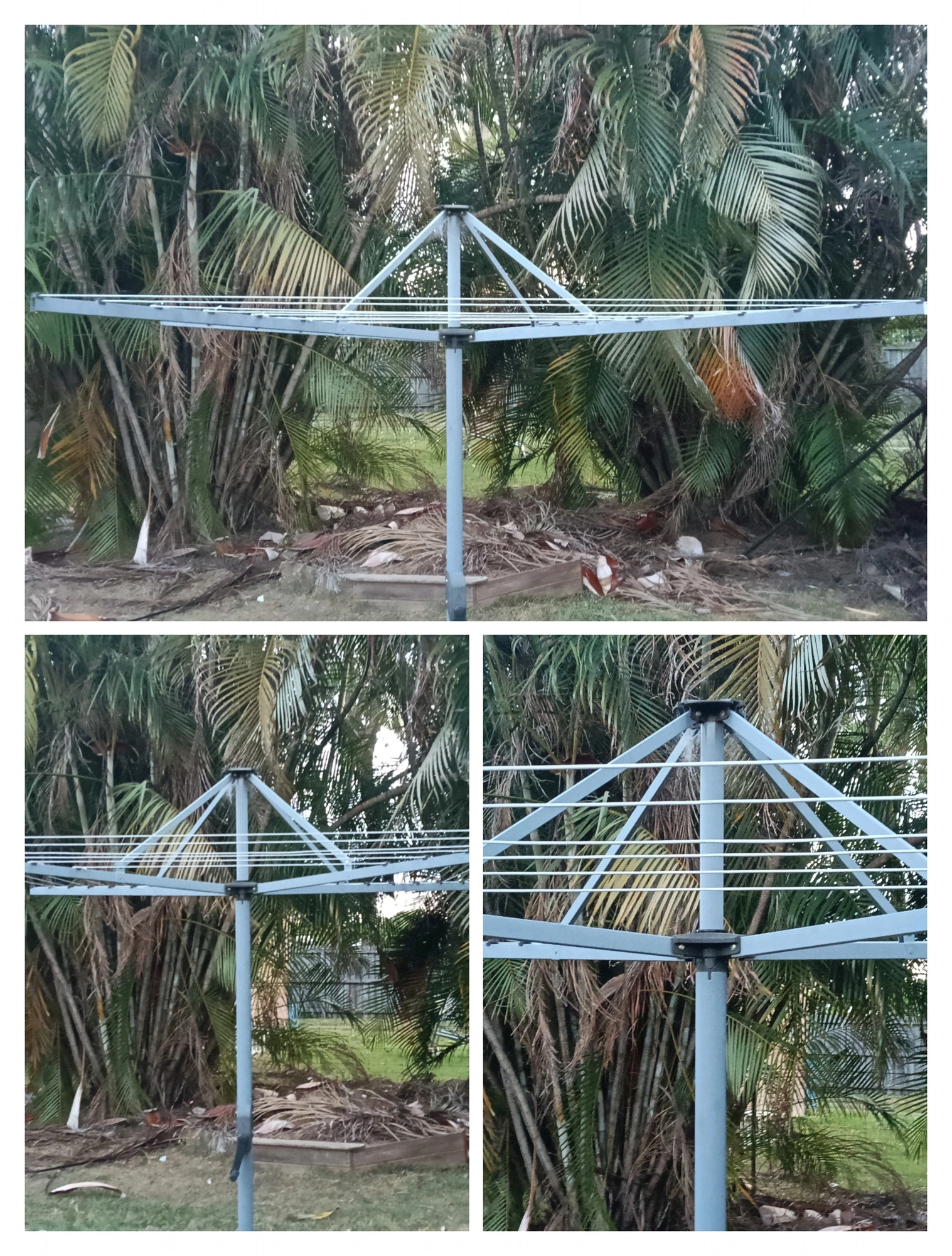 Hills hoist installation