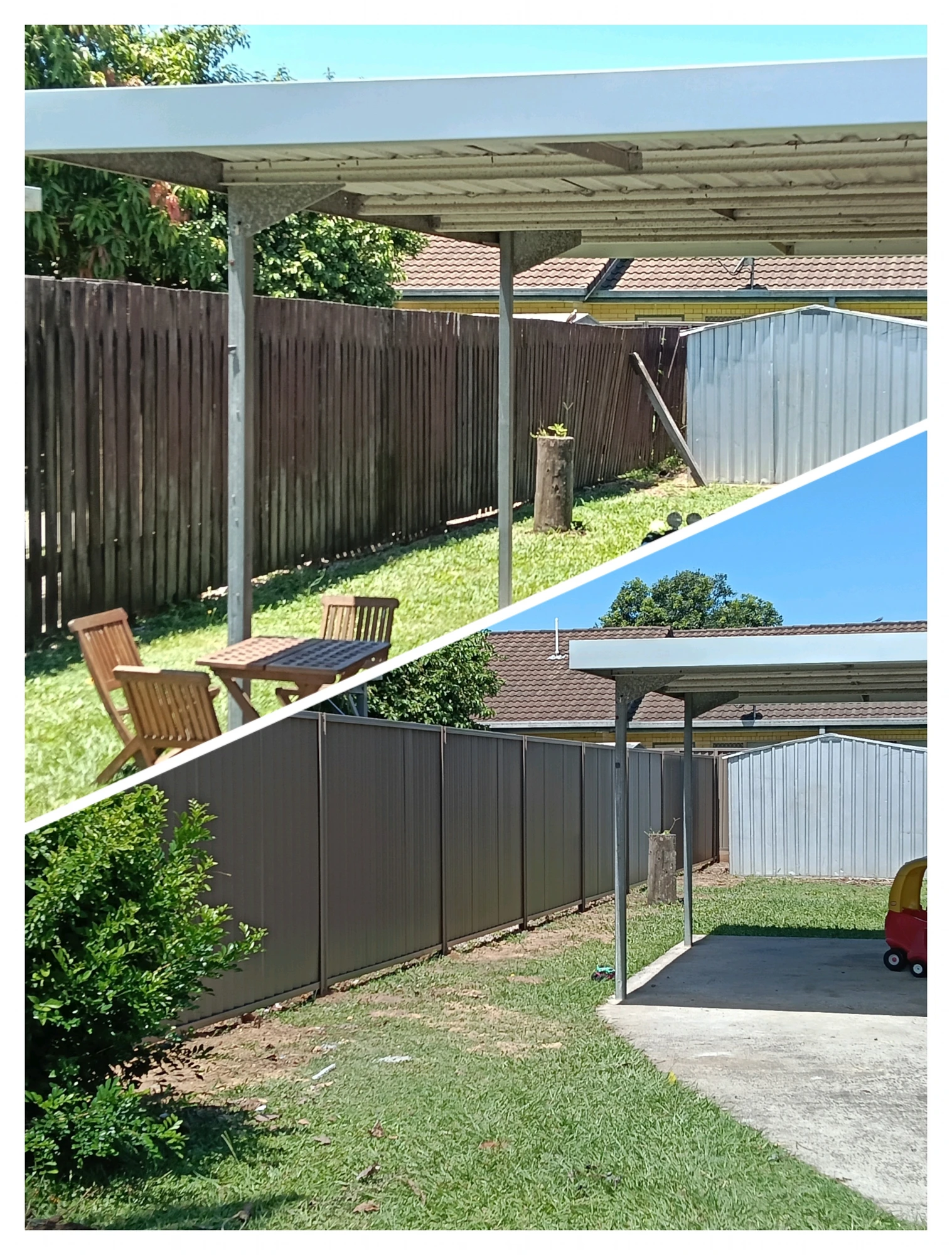 Colorbond fence replacement
