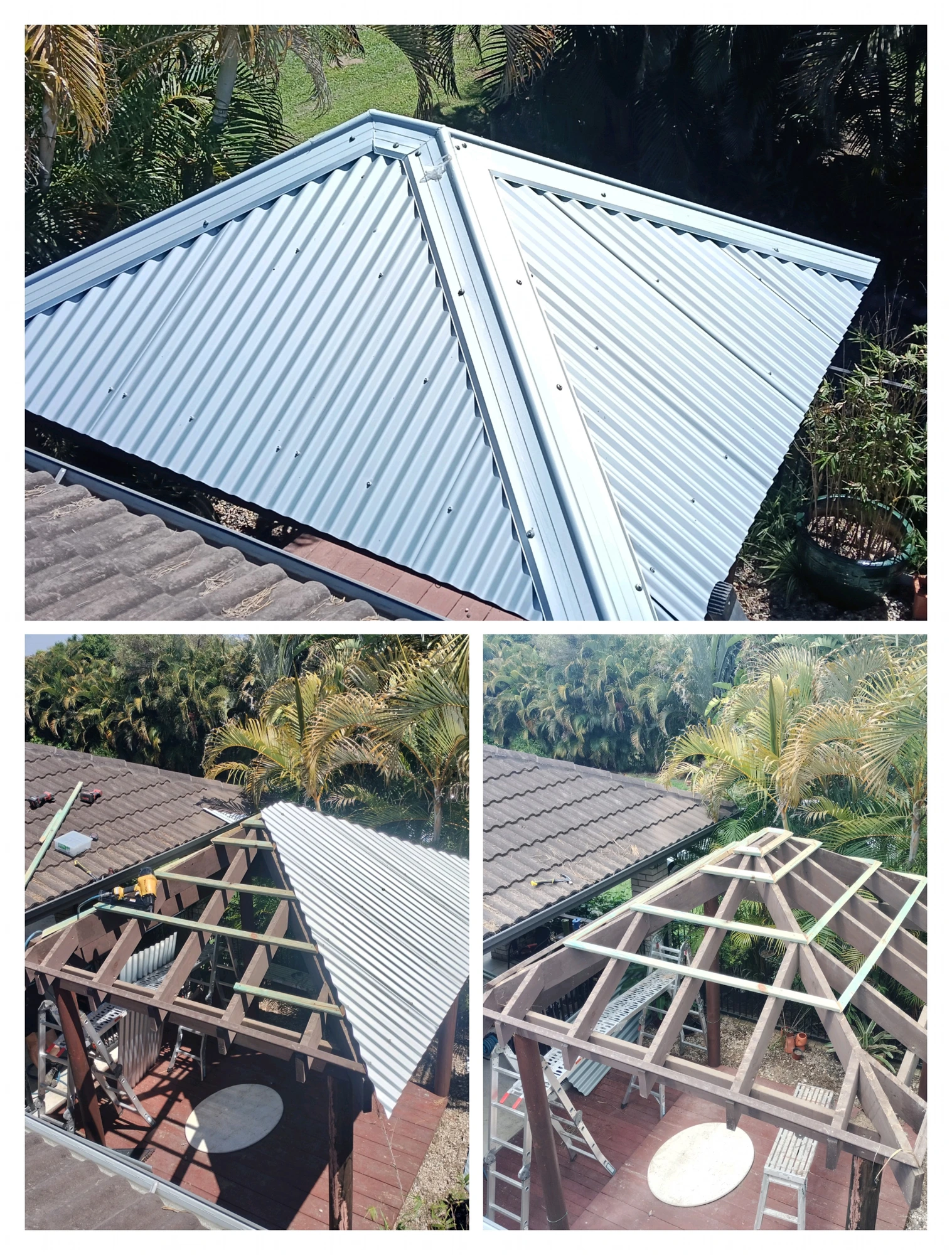 Gazebo roof build