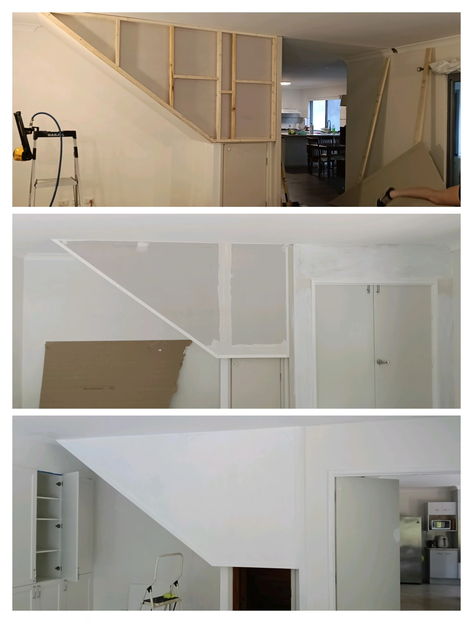 Staircase wall enclosure
